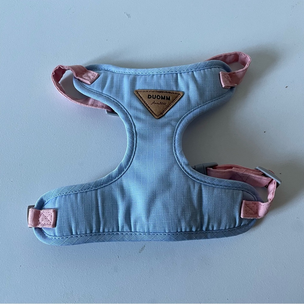 Large Cat Harness Color Blue and Pink